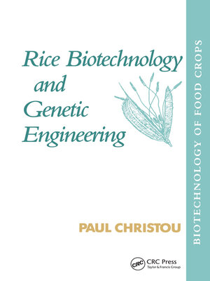 cover image of Rice Biotechnology and Genetic Engineering